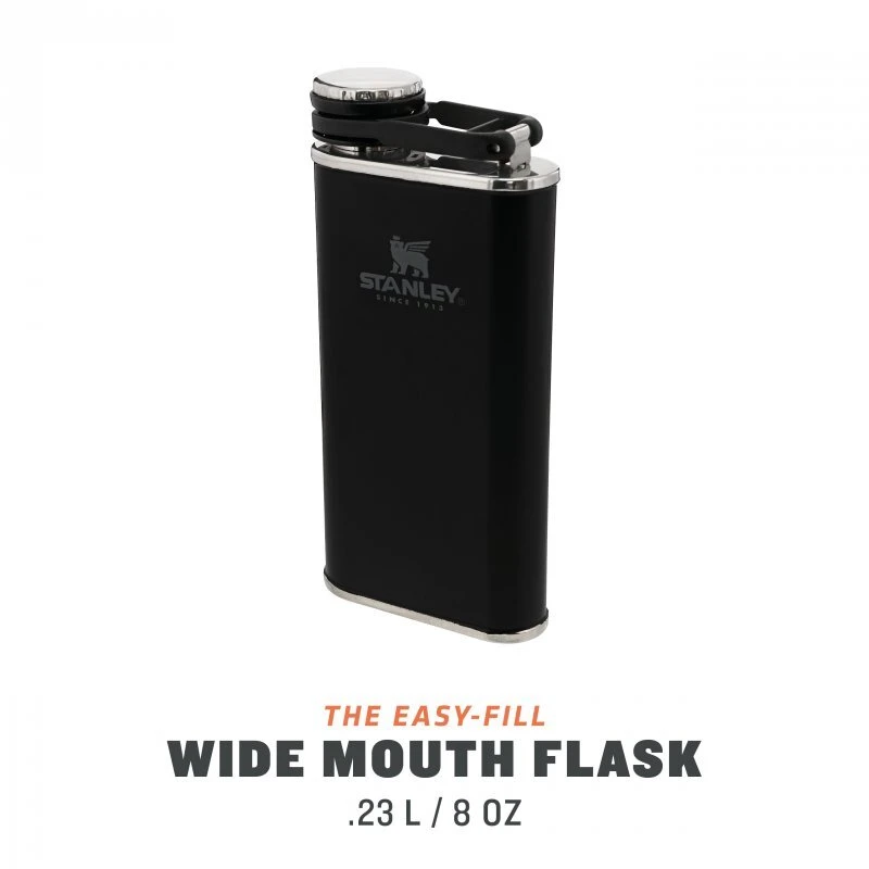 Stanley 10-00837-127 The Easy Fill Wide Mouth Flask Matte Black 0,23 L 4 Stanley 10-00837-127 The Easy Fill Wide Mouth Flask Matte Black 0,23 L – Bild 4