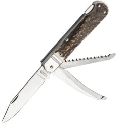 Mikov V501029 232-XP-3 KP Fixir Griff Aus Hirschhorn Mit Lederscheide