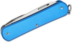 Fox Knives FOX VULPIS FOLDING KNIFE STAINLESS STEEL N690co POLISH BLADE,ALLUMINIUM SKY BLUE HANDLE -Outdoor Ausrüstungs Geschäft 114ac6130ee96f2405c525070e42bdba