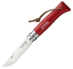 Opinel 1705 N8 Inox Rot Griff Aus Buchenholz Rot