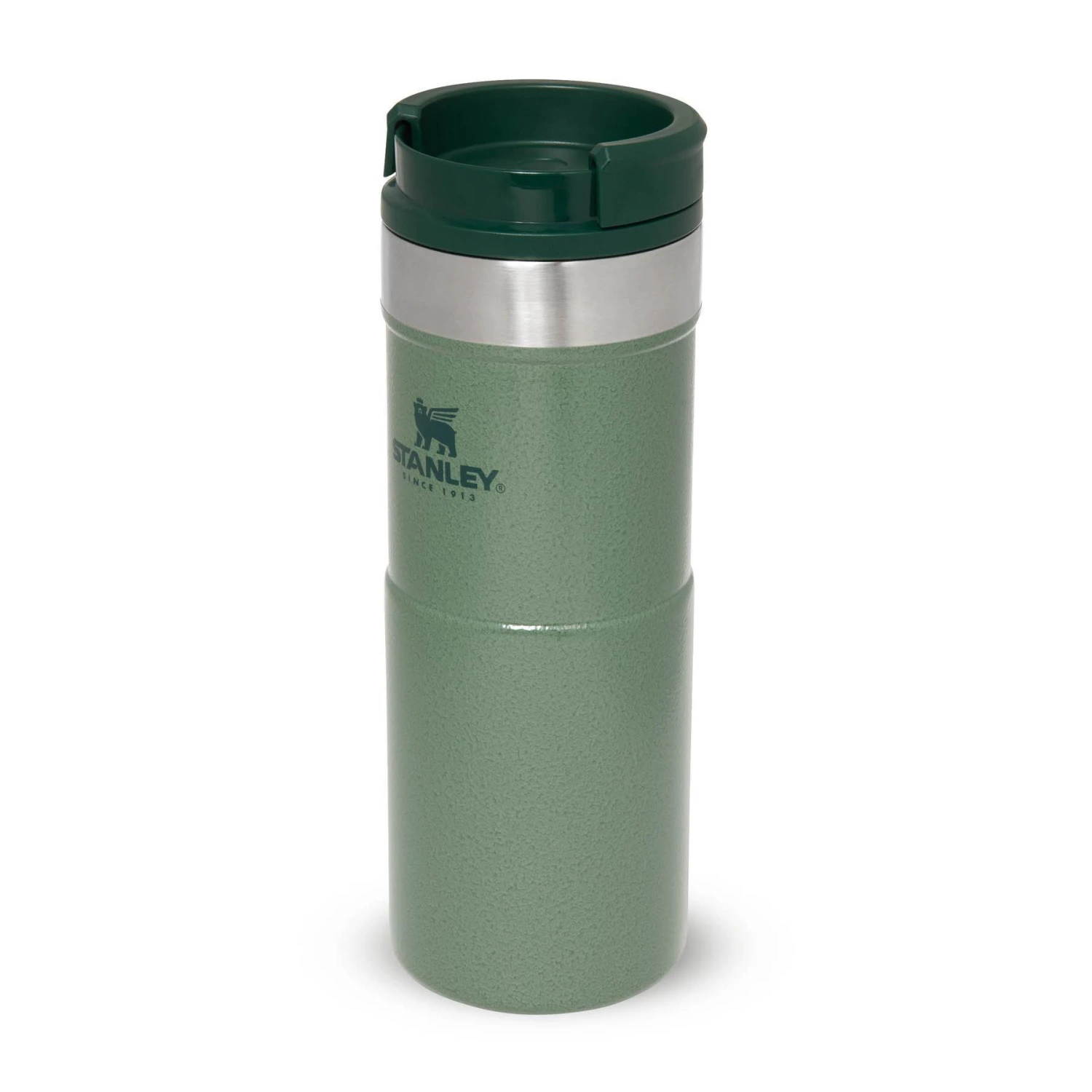 Stanley 10-09855-006 The NeverLeak Travel Mug Hammertone Grün 0.35l 1 Stanley 10-09855-006 The NeverLeak Travel Mug Hammertone Grün 0.35l