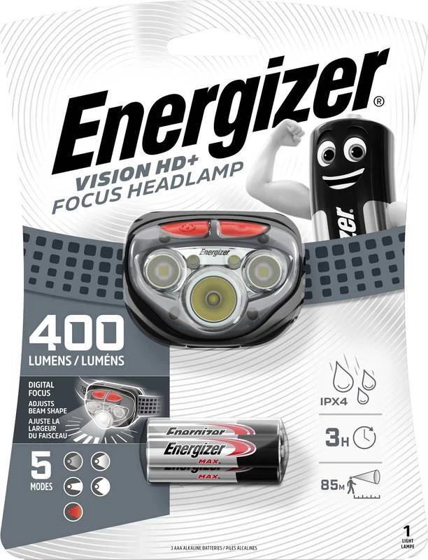 Energizer E300280702 Vision HD+ Focus LED Stirnlampe 3x AAA 1 Energizer E300280702 Vision HD+ Focus LED Stirnlampe 3x AAA