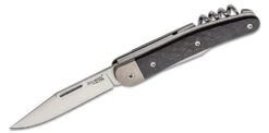 Lionsteel M390 Blade, Screwdriver Blade, Corkscrew, Carbon Fiber Handle, Ti Bolster & Liners JK3 CF