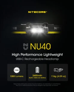 Nitecore Headlamp NU40 14 Nitecore Headlamp NU40 -Outdoor Ausrüstungs Geschäft 2e82a8475a3f3820f65862667b4573f5