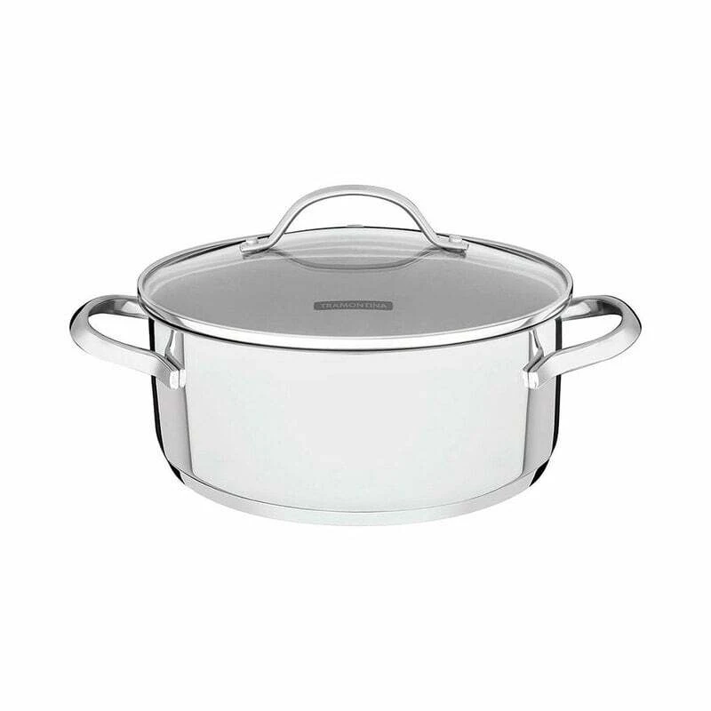 Tramontina Una Cooking Pot With Glass Cover 16cm/1,40l 62283/160 1 Tramontina Una Cooking Pot With Glass Cover 16cm/1,40l 62283/160