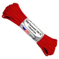 ARM 550 PARACORD 100' Red S03-RED
