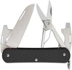 Fox Knives FOX VULPIS FOLDING KNIFE STAINLESS STEEL M390 POLISH BLADE,CARBON FIBER 3K HANDLE
