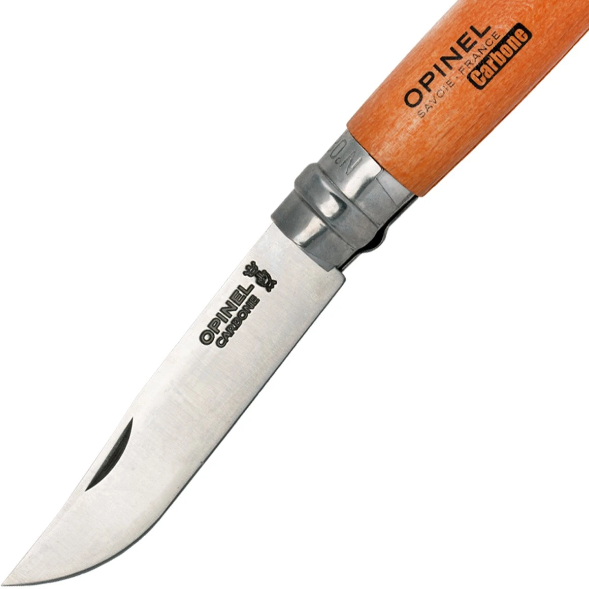 Opinel 113080 N08 Carbon Griff Aus Buchenholz 5 Opinel 113080 N08 Carbon Griff Aus Buchenholz – Bild 5