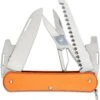 Fox Knives FOX VULPIS FOLDING KNIFE STAINLESS STEEL N690co POLISH BLADE,ALLUMINIUM ORANGE HANDLE