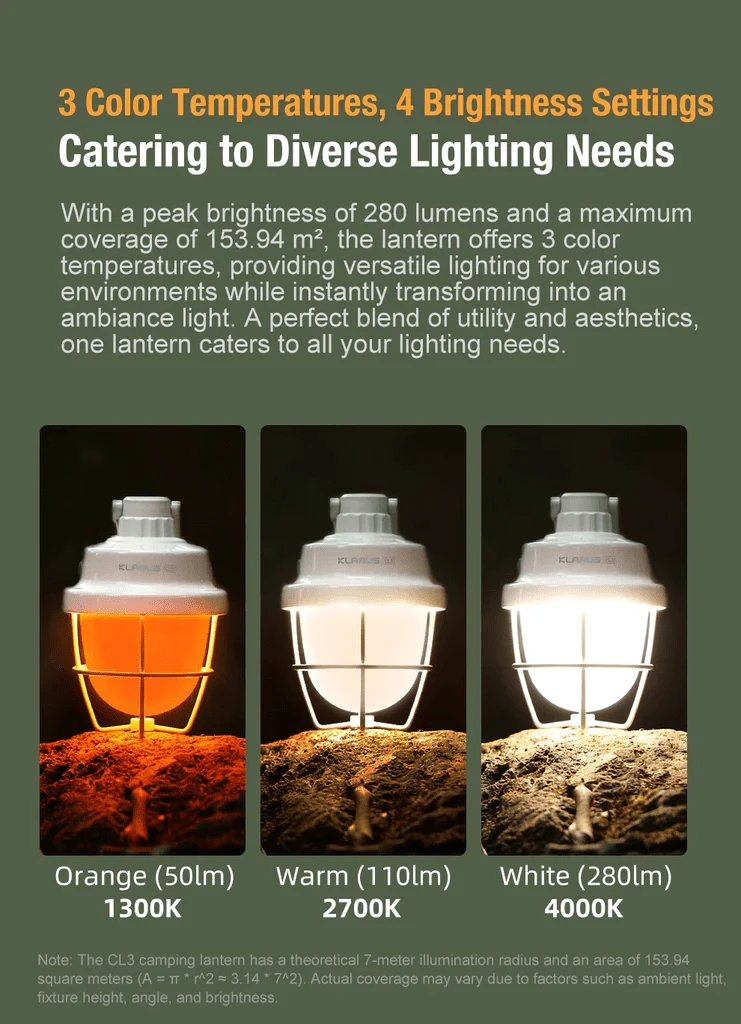 Klarus CL3 Ivory Campling Light CL3 6 Klarus CL3 Ivory Campling Light CL3 – Bild 6