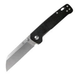 QSP Knife Penguin, Satin D2 Blade, CF Overlay G-10 Handle QS130-E