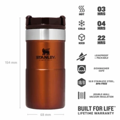 Stanley 10-09856-010 The NeverLeak Travel Mug Maple 0.25l 5 Stanley 10-09856-010 The NeverLeak Travel Mug Maple 0.25l -Outdoor Ausrüstungs Geschäft 71bba9cf904ae75fe996ae51ae5d2db9