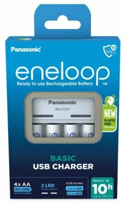 Panasonic LAD.PANAS ENELOOP EKO BQ-CC61 USB + 4x R6 2000