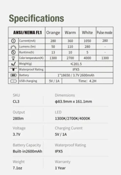 Klarus CL3 Ivory Campling Light CL3 19 Klarus CL3 Ivory Campling Light CL3 -Outdoor Ausrüstungs Geschäft 905aced263f1d6ac34c39f34406b5e19