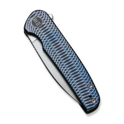WE Shakan Blue Satin Polished Patterned Titanium Presentation Handle With Black Titanium Lock Side H -Outdoor Ausrüstungs Geschäft 92bda6075364b3baf4c7e55ba9149153