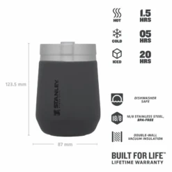 STANLEY The Everyday GO Tumbler .29L / 10oz, Charcoal 10-10292-063 -Outdoor Ausrüstungs Geschäft 9cbaa1b1edd7aa6eb8b9e1f320040db1