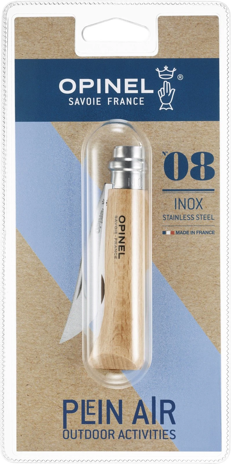 Opinel 000405 VRI N°08 Inox Blister 2 Opinel 000405 VRI N°08 Inox Blister – Bild 2