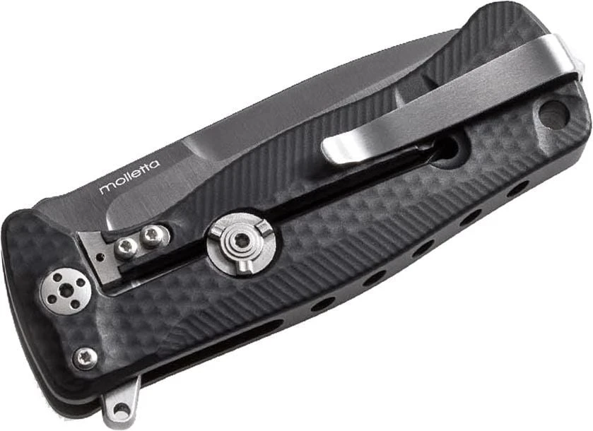 Lionsteel SR FLIPPER BLACK Aluminum Knife, RotoBlock, Chemical Black Blade Sleipner SR22A BB 2 Lionsteel SR FLIPPER BLACK Aluminum Knife, RotoBlock, Chemical Black Blade Sleipner SR22A BB – Bild 2