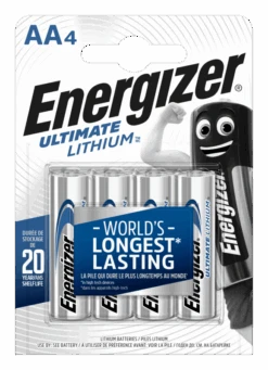 Energizer Lithium Batteries Ultimate Lithium AA/4 FR6/4