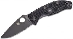 Spyderco C122PBBK Tenacious Black FRN