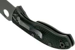 Spyderco C122PBBK Tenacious Black FRN -Outdoor Ausrüstungs Geschäft cd35d3b8fe686e3bc4d06363af14344f