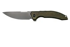 WE Quixotic Green Titanium Handle Silver Bead Blasted CPM 20CV Blade WE21016-4
