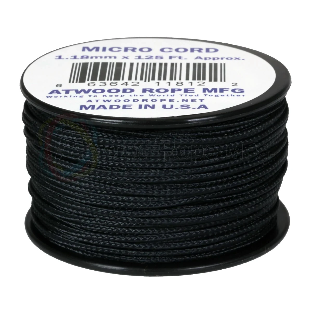 ARM 100 MICROCORD 1,18mm 125' Black MS01-BLACK 1 ARM 100 MICROCORD 1,18mm 125' Black MS01-BLACK