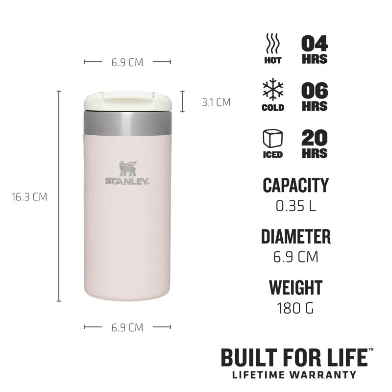 Stanley The AeroLight™ Transit Mug .35L / 12oz Rose Quartz Metallic 10-10788-066 2 Stanley The AeroLight™ Transit Mug .35L / 12oz Rose Quartz Metallic 10-10788-066 – Bild 2