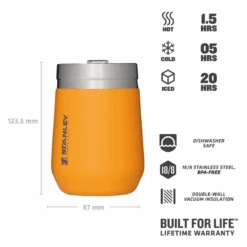 STANLEY The Everyday GO Tumbler .29L / 10oz, Saffron 10-10292-066 5 STANLEY The Everyday GO Tumbler .29L / 10oz, Saffron 10-10292-066 -Outdoor Ausrüstungs Geschäft d4c8db192d72740fd8112df704d9e10b