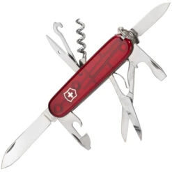 Victorinox 1.3703.T Climber Red Translucent Taschenmesser Transparentes Rot