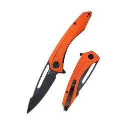 Kubey Merced Folding Knife Orange G10 Handle KU345G