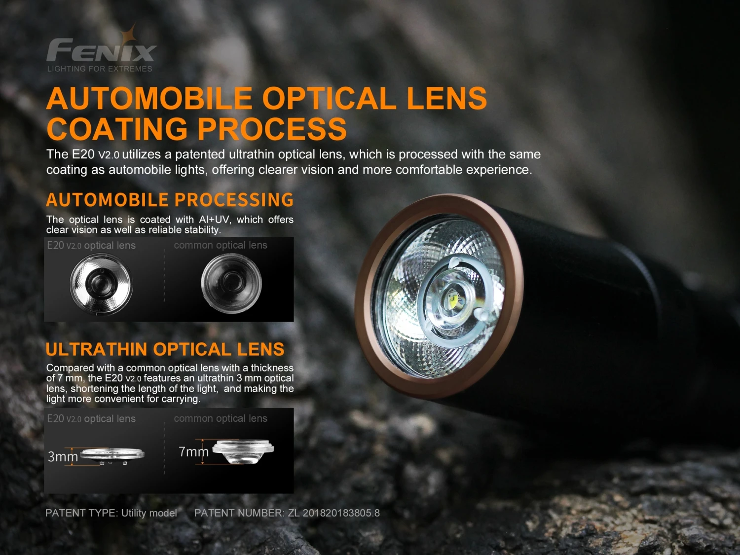 Fenix E20 Flashlight Black V2.0 4 Fenix E20 Flashlight Black V2.0 – Bild 4
