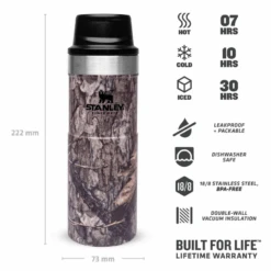 STANLEY The Trigger-Action Travel Mug .47L / 16oz, Country DNA Mossy Oak 10-06439-221 -Outdoor Ausrüstungs Geschäft de35b1e22b754b3a99b78915976039d4