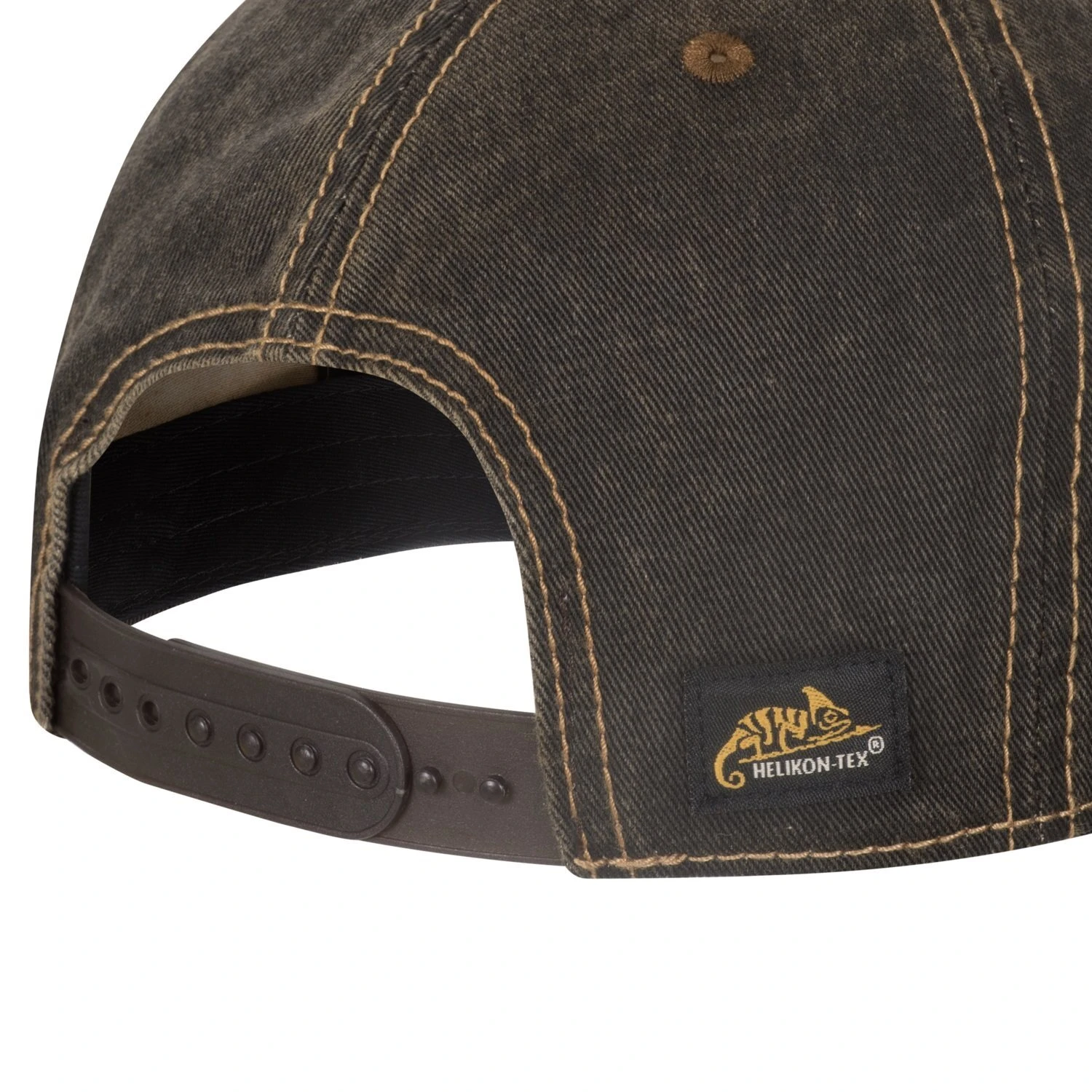 Helikon Tactical Snapback Cap - Dirty Washed Cotton - Dirty Washed Black / Dirty Washed Brown D - On 2 Helikon Tactical Snapback Cap - Dirty Washed Cotton - Dirty Washed Black / Dirty Washed Brown D - On – Bild 2