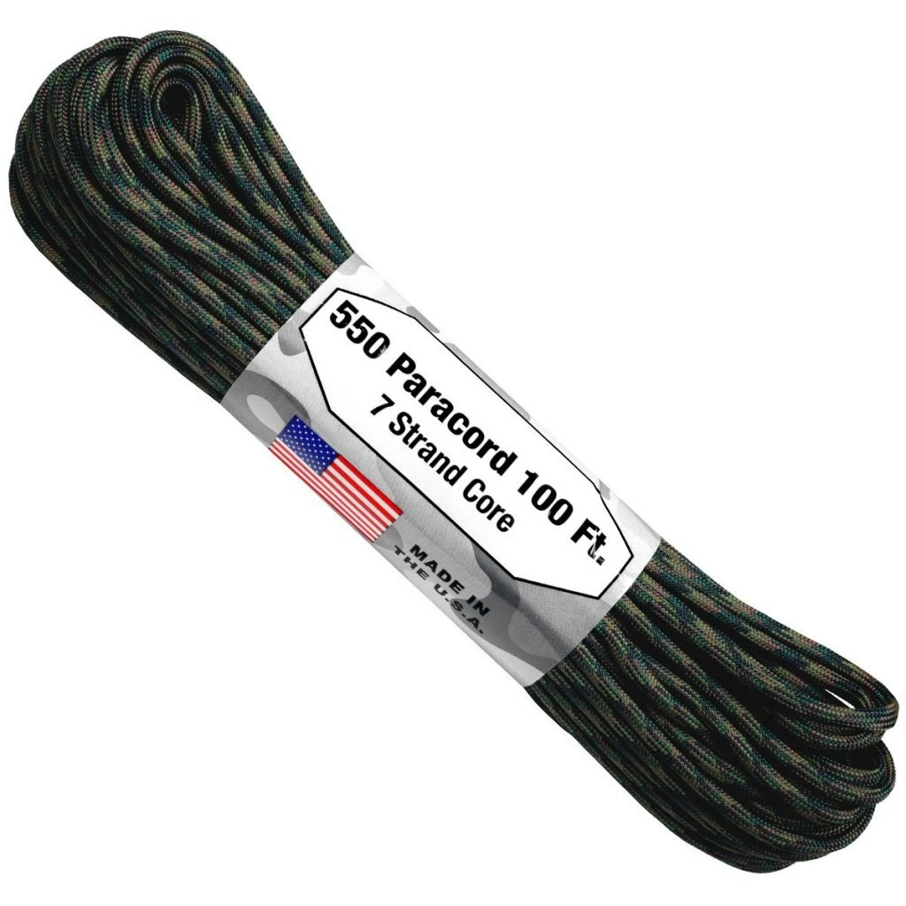 ARM 550 PARACORD 100' Woodland Camo C04-WOODLAND CAMO 1 ARM 550 PARACORD 100' Woodland Camo C04-WOODLAND CAMO