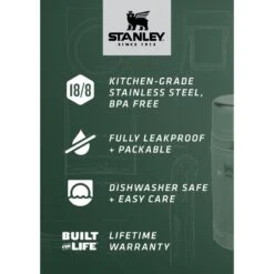 STANLEY The Legendary Classic Bottle 1 Liter 1.0L / 1.1QT,Hammertone Ice 10-08266-033  -Outdoor Ausrüstungs Geschäft fe86b8c426f529f9bd3e0901f12fddf3